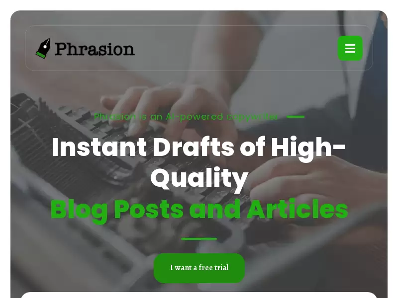 Phrasion : AI内容创作工具