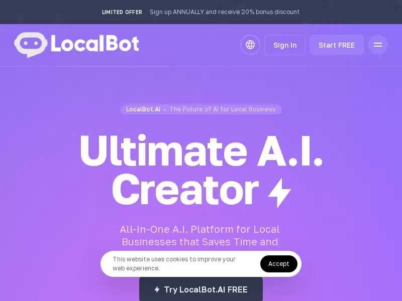 LocalBot AI : AI驱动小企业营销，省时省钱！