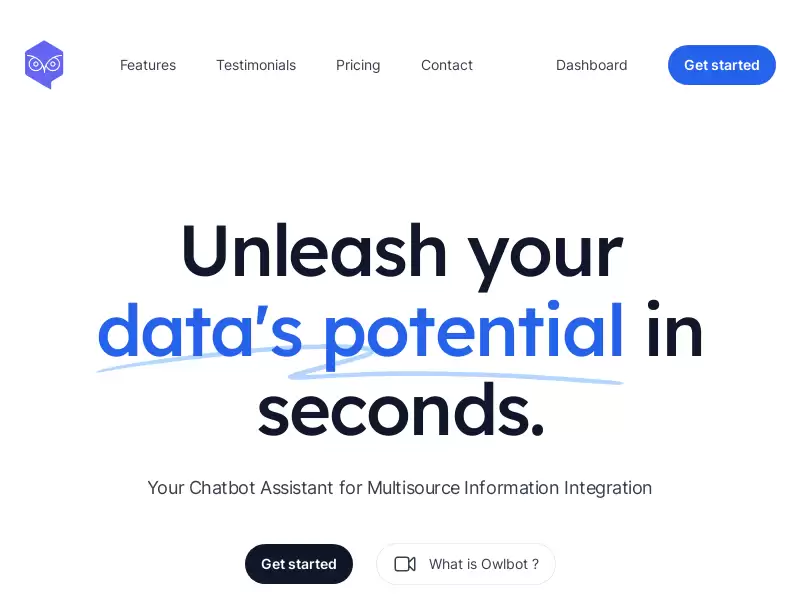 Owlbot AI : Owlbot - 秒级释放您的数据潜力