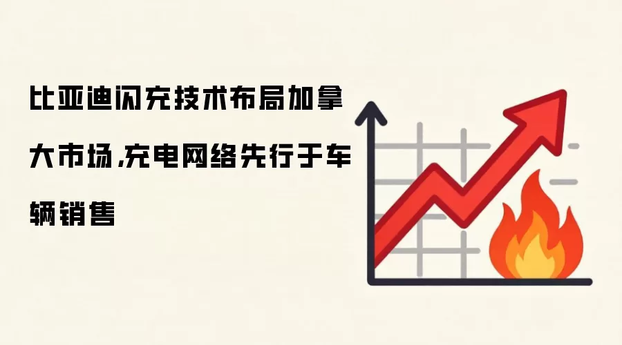 比亚迪闪充技术布局加拿大市场,充电网络先行于车辆销售