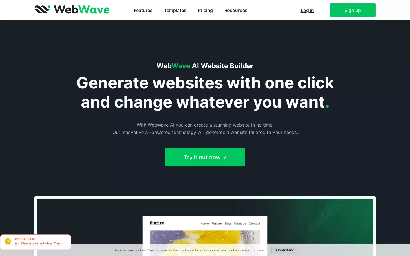 WebWa ve AI : 一键生成网站