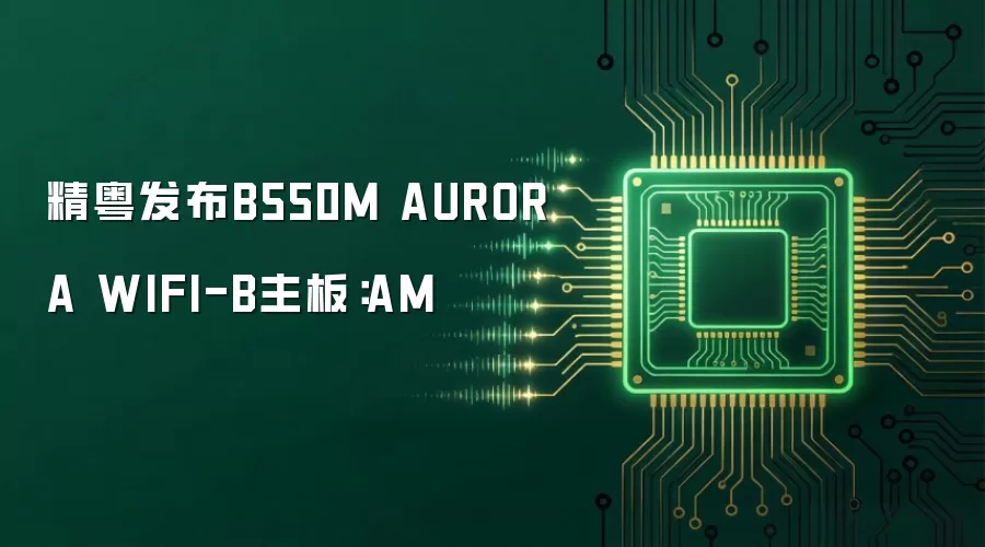 精粤发布B550M AURORA WIFI-B主板:AM