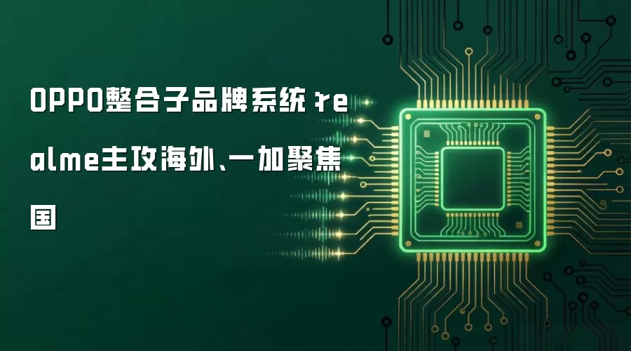 OPPO整合子品牌系统:realme主攻海外、一加聚焦国