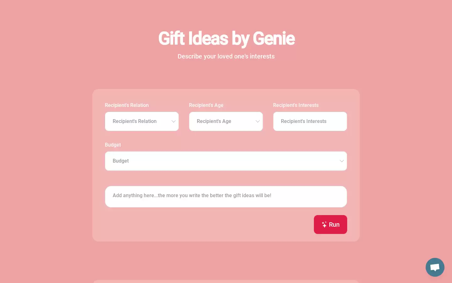 Gifts Genie : AI 智能推荐礼物
