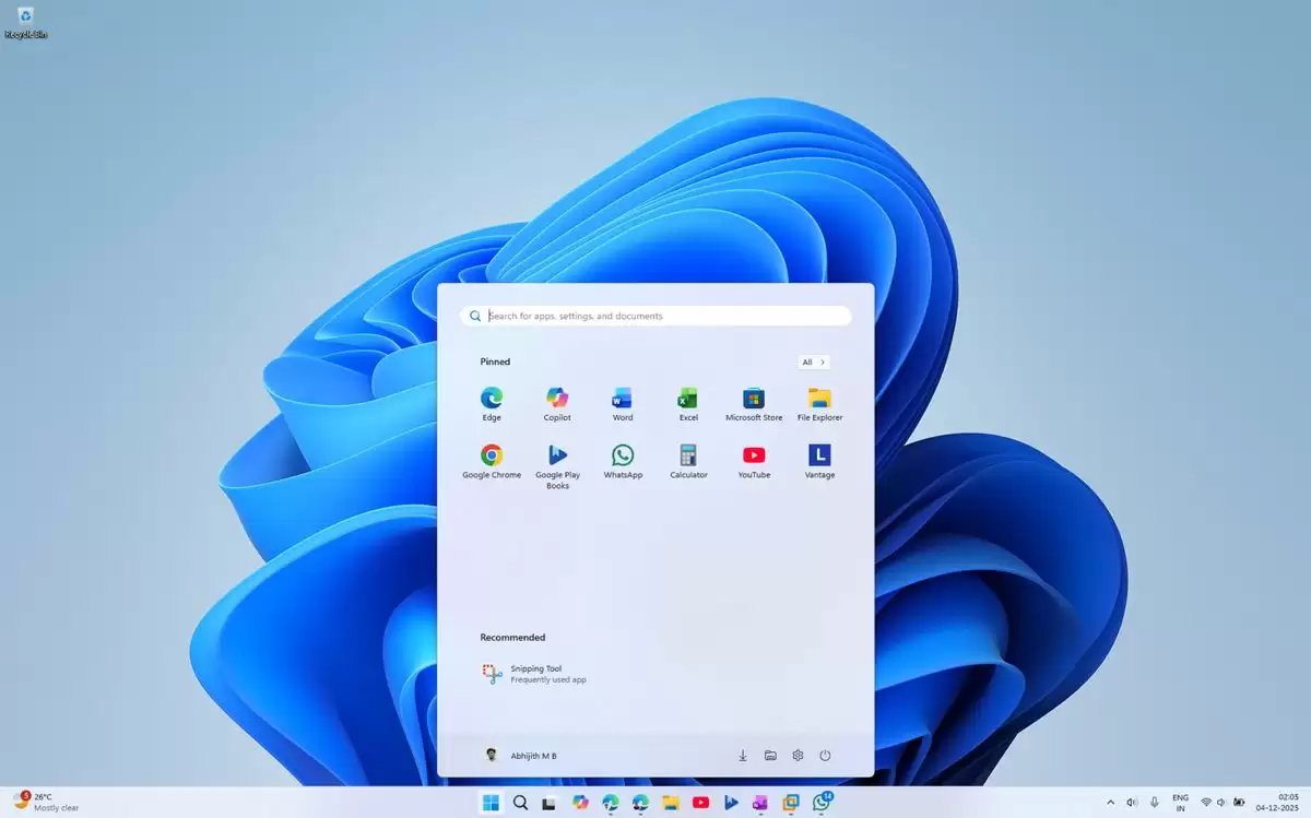 Win11安装KB5068861后新开始菜单变大且无法缩小