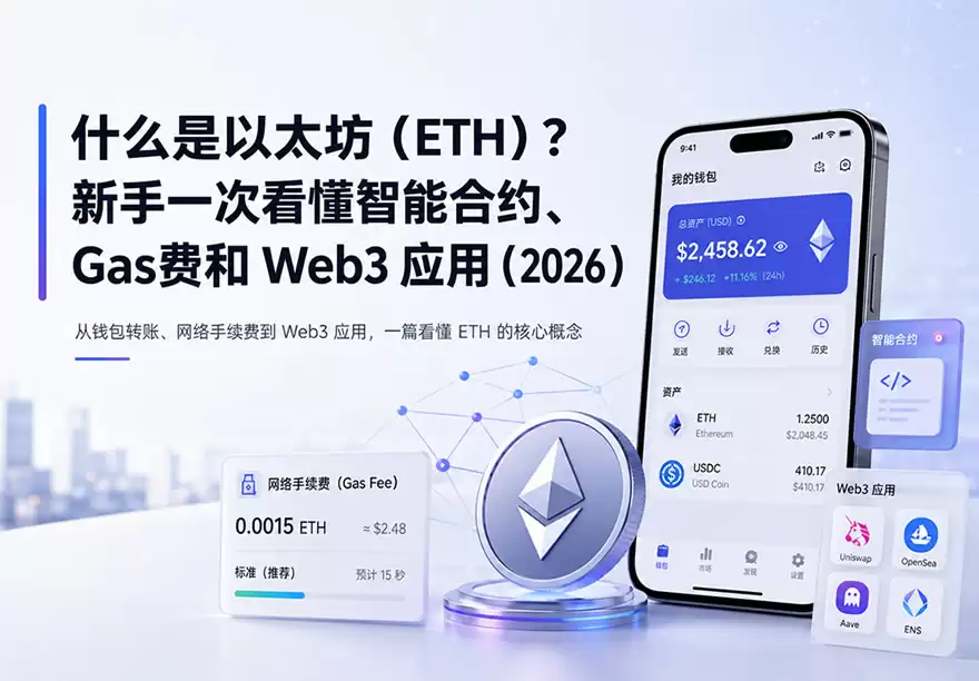 什么是以太坊(ETH)?以太坊智能合约、Gas费和Web3应用全解析