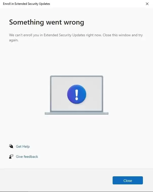 微软发布紧急补丁KB5071959: 修复Win10续命计划注册BUG