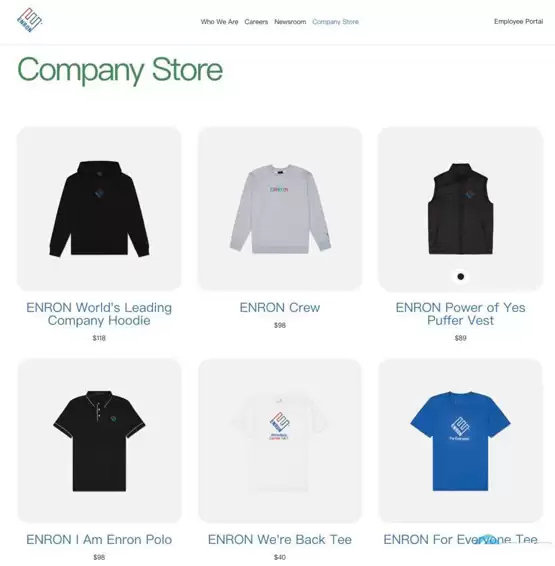 安然(Enron)复活传闻引热议：官网提及去中心化技术但疑似戏仿营销