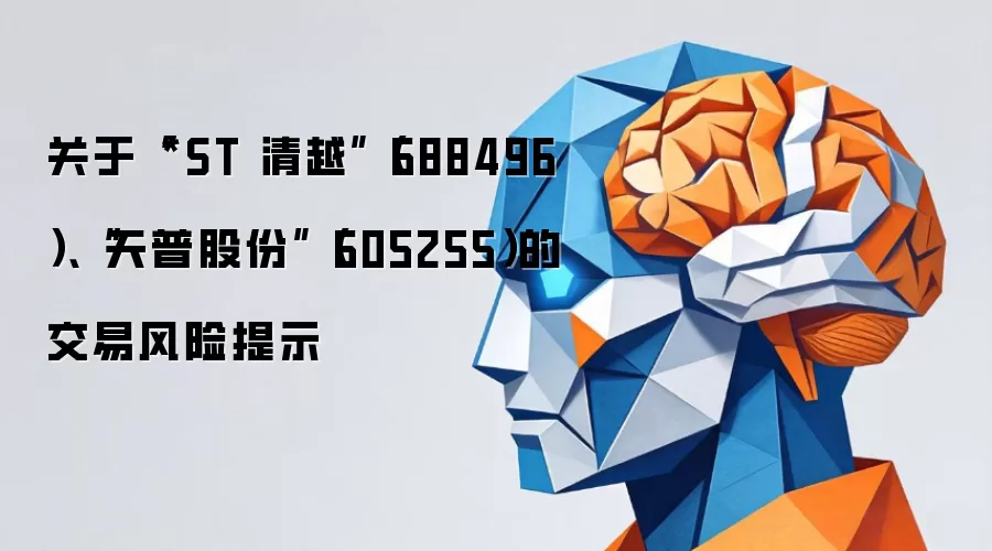 关于“*ST 清越”(688496)、“天普股份”(605255)的交易风险提示