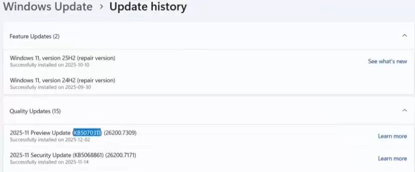 小心微软闪光弹! Win11 11月可选更新安装后出现文件管理器闪光弹等问题