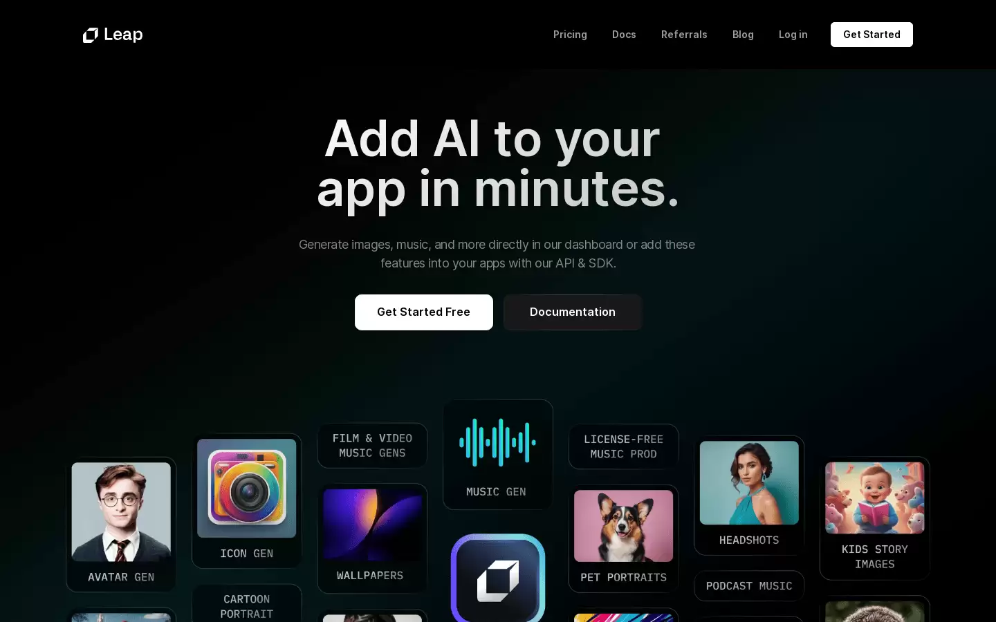 Leap AI : 分钟级将AI加入您的应用