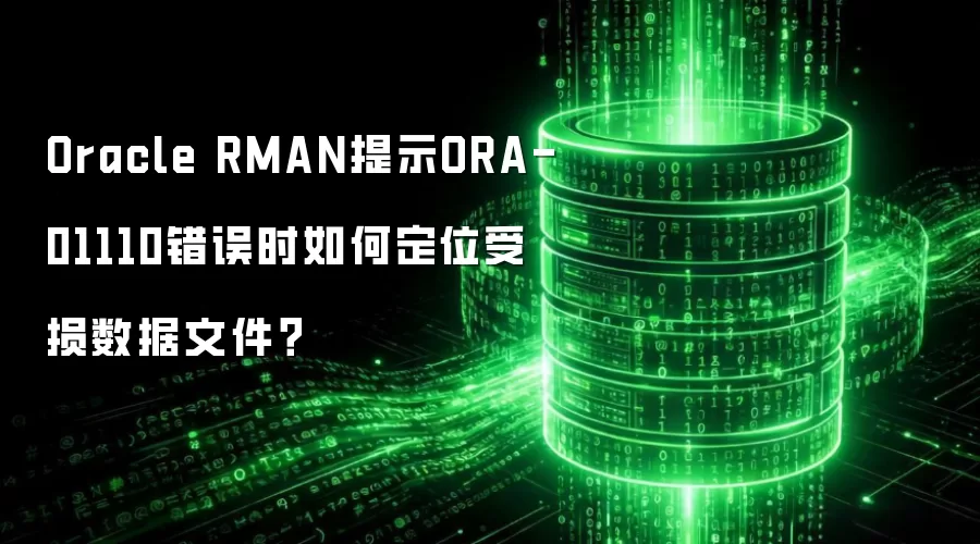 Oracle RMAN提示ORA-01110错误时如何定位受损数据文件?