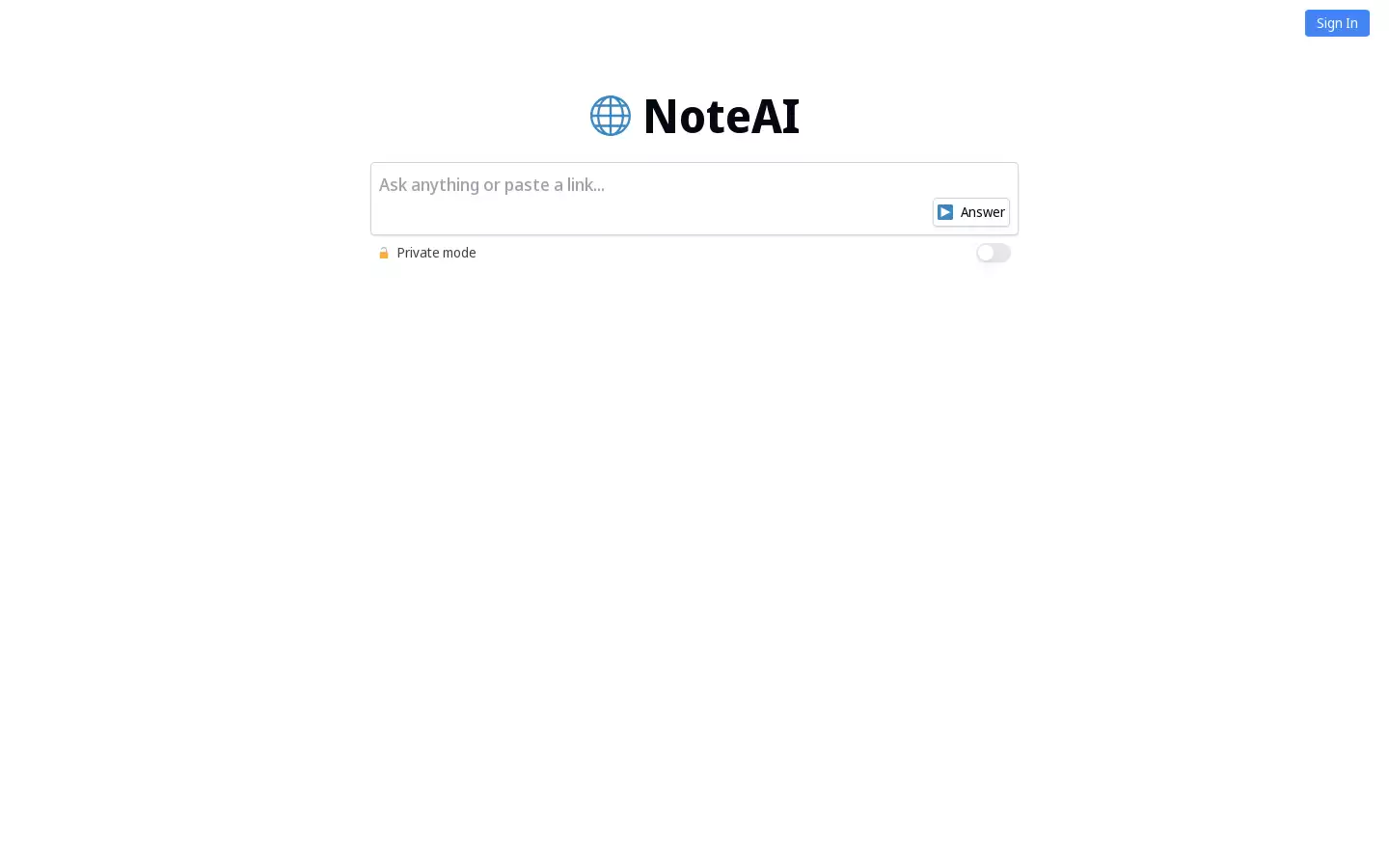 NoteAI : 基于GPT语言模型生成笔记和文档的智能工具