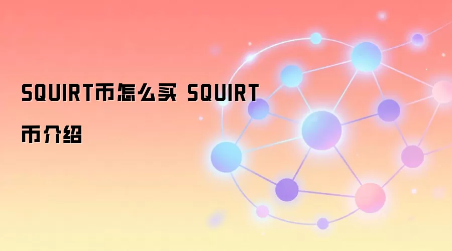 SQUIRT币怎么买 SQUIRT币介绍