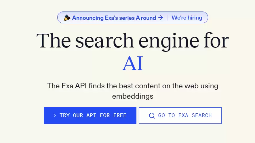 Exa AI:AI领域的Google,真正的AI搜索引擎来了!