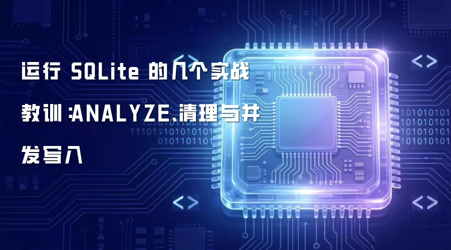 运行 SQLite 的几个实战教训:ANALYZE、清理与并发写入