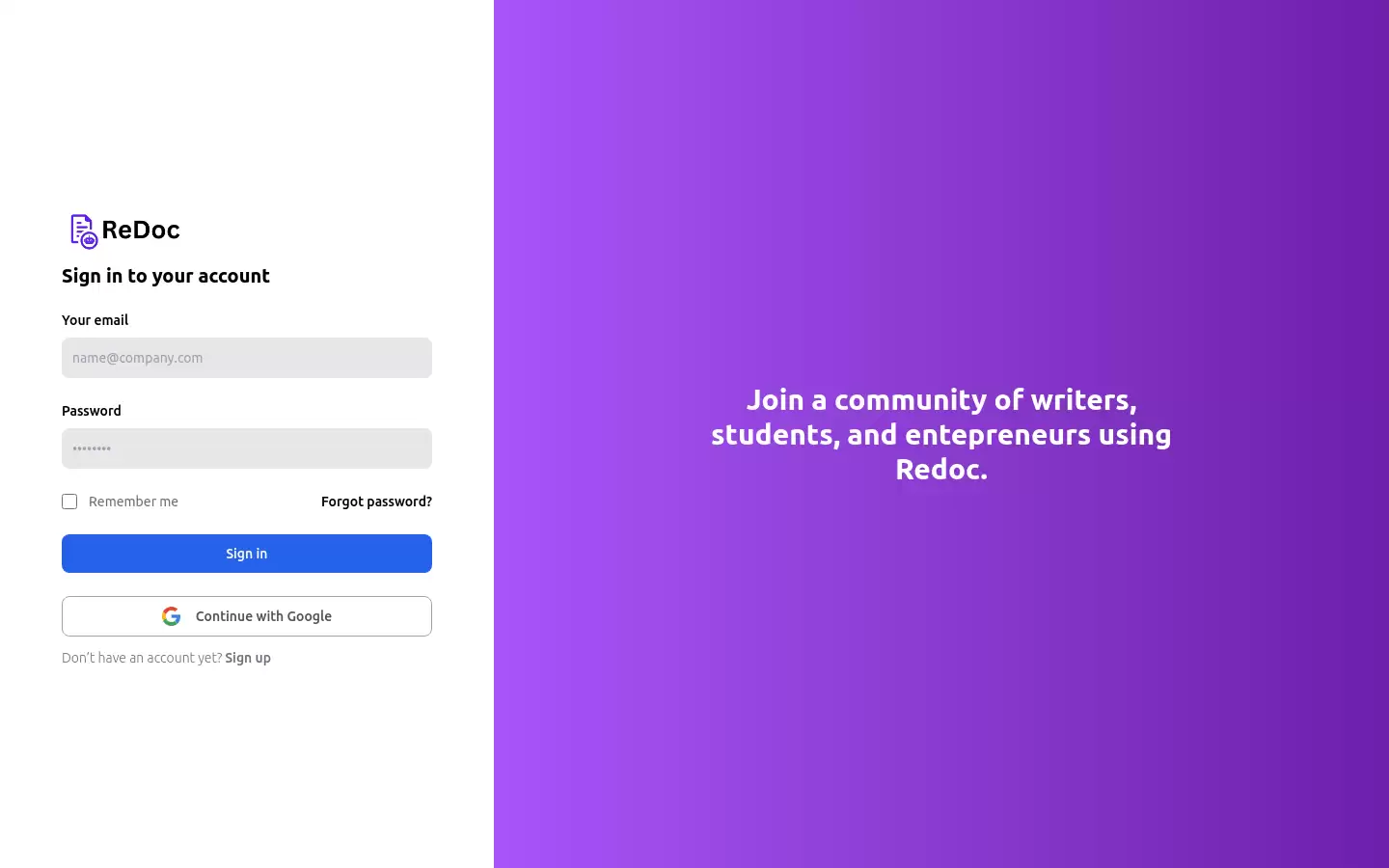 ReDoc : 通过 ReDoc 释放 AI 技术的力量。