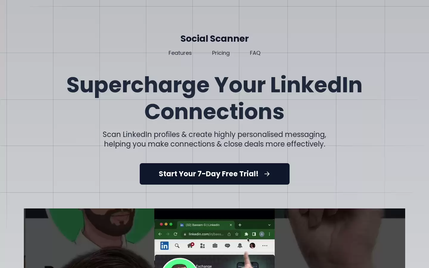 Social Scanner : Scan LinkedIn profiles & create highly personalised messaging