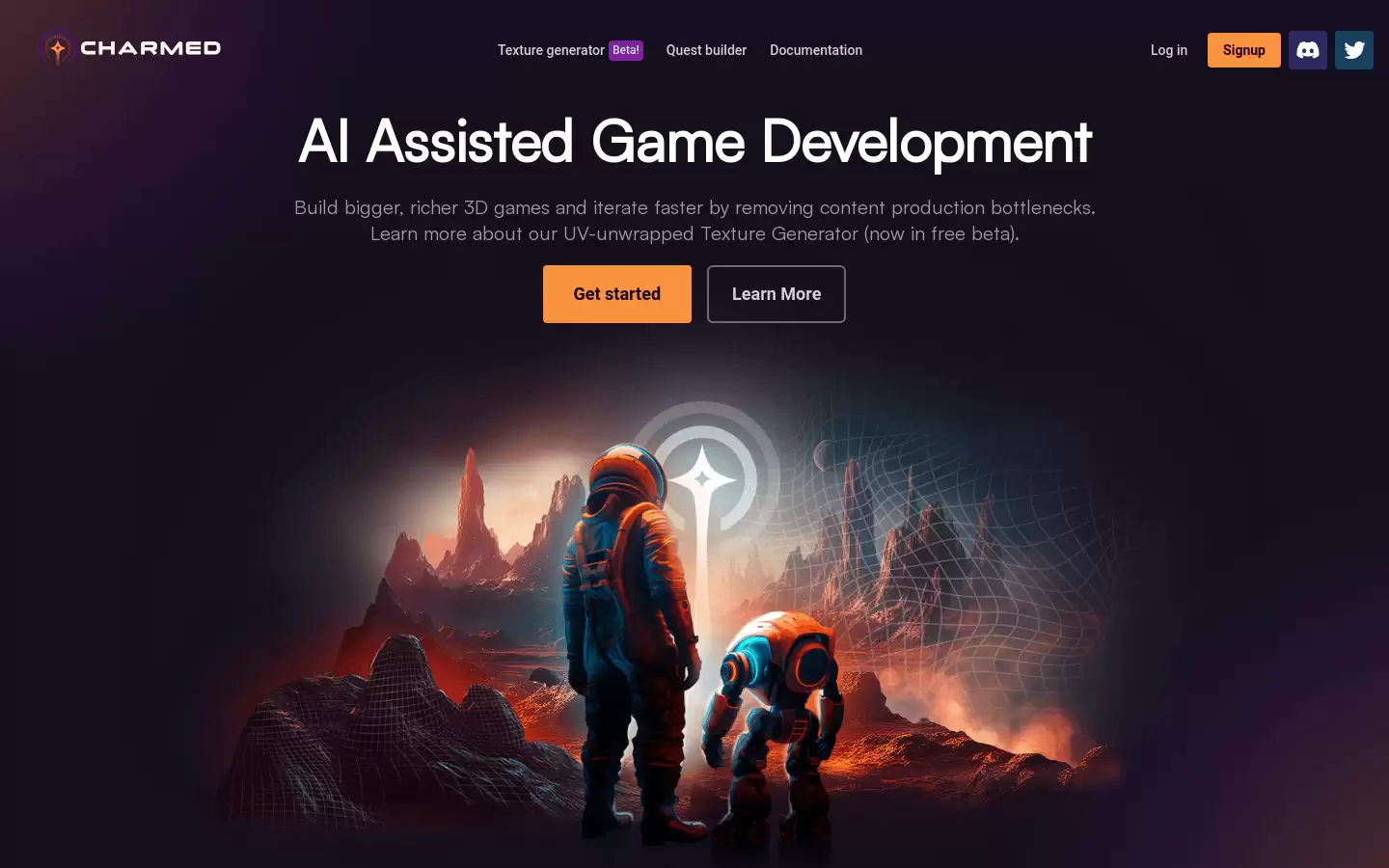 CharmedAI : AI辅助游戏开发，快速生成3D纹理