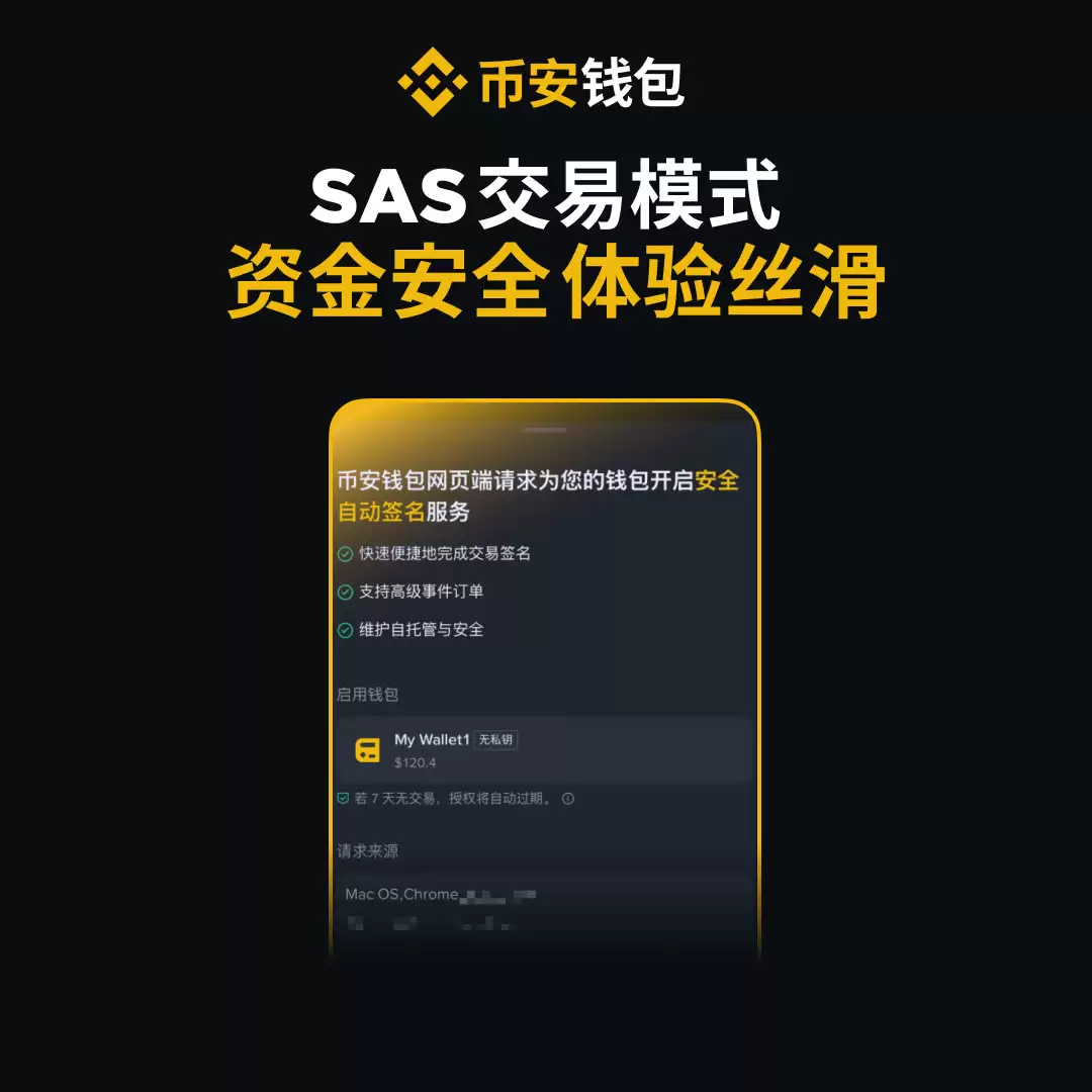 币安Wallet网页版解析:免插件访问与SAS交易模式特点