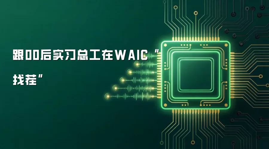 跟00后实习总工在WAIC“找茬”