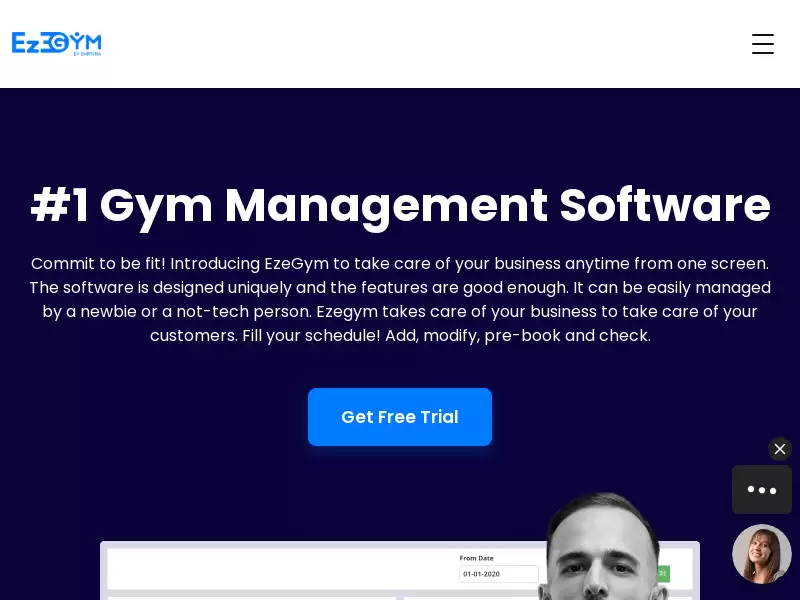 EzeGym : EzeGym是一款易于使用的在线健身房和健身管理软件