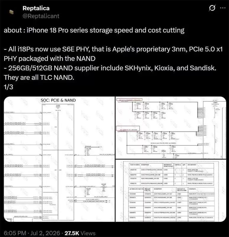iPhone 18 Pro 确认无缘国产内存,原因在于技术适配受限 iPhone 18 Pro 确认无缘国产内存,原因在于技术适配受限