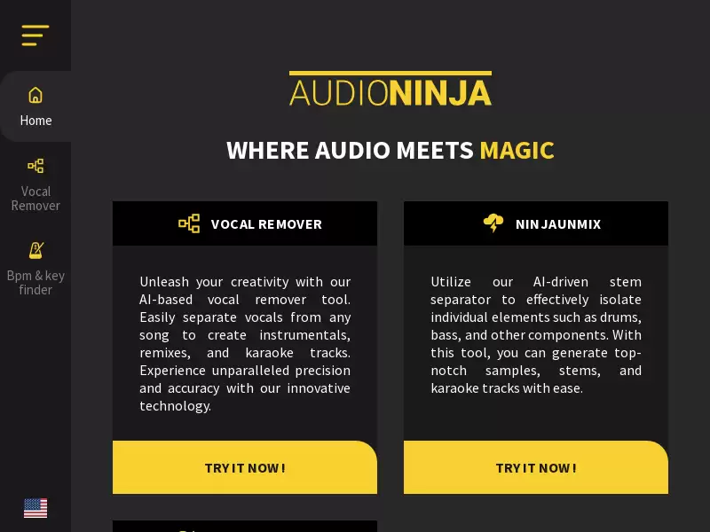AudioNinja : 音频处理与分析的AI平台