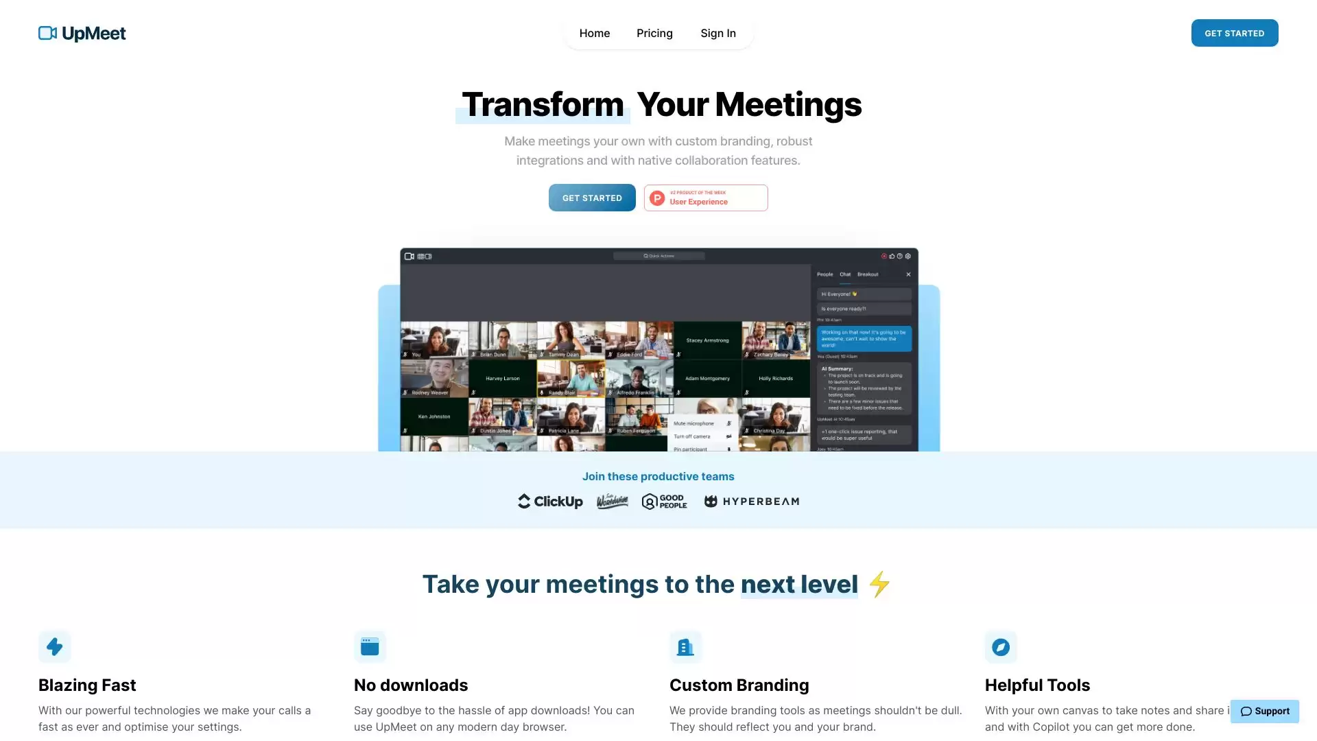 UpMeet 3.0 : 让会议变得更高效和愉快。