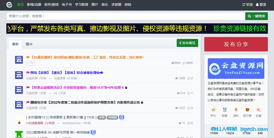 云盘资源网官网入口