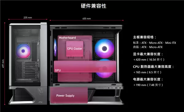 569元到手“全景房”！微星VIXTA 300机箱双版预售：搭载L型曲面玻璃设计