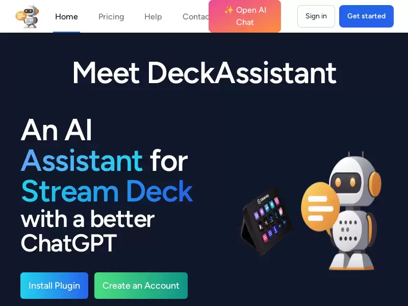 DeckAssistant : Stream Deck插件，AI助手