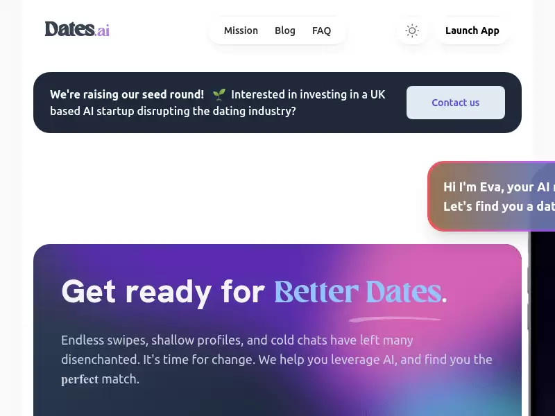 Dates.ai : AI约会应用，聊天匹配