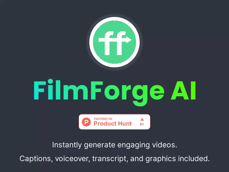 FilmForge AI : 简单高效的智能AI助手