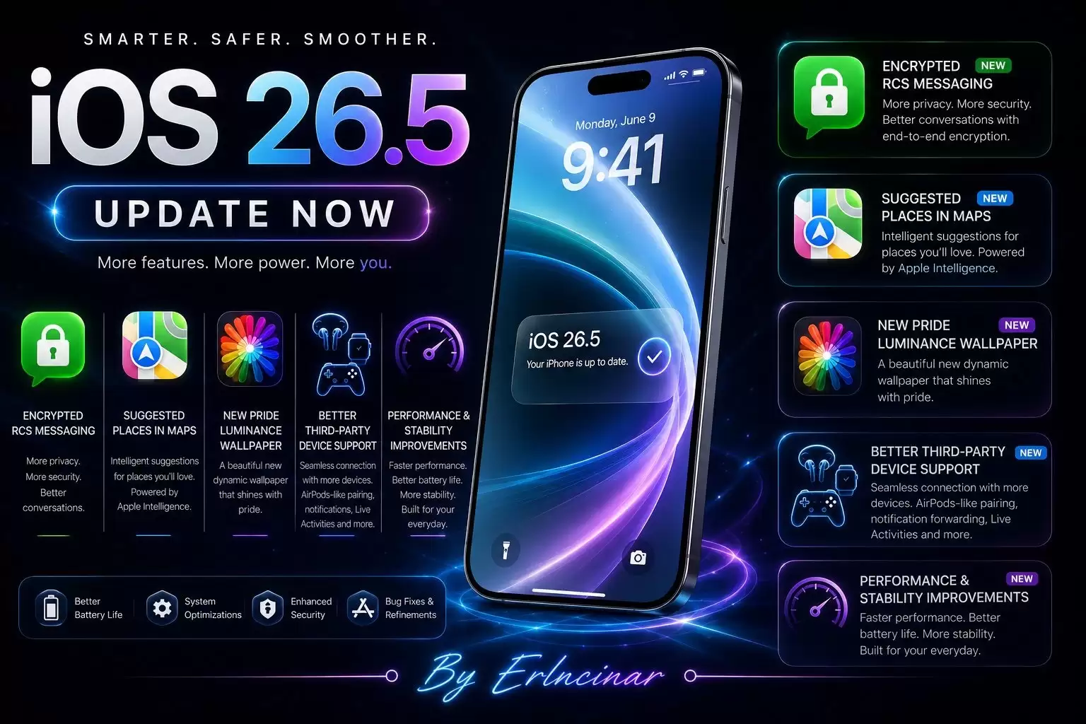 苹果iOS 26.5正式版发布!修复超50项漏洞,支持端到端加密RCS