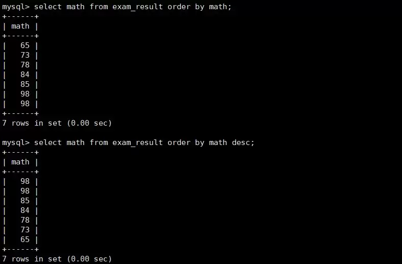 MySQL数据库原理与实践指南之基本查询