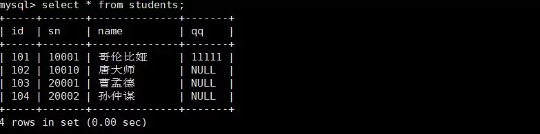 MySQL数据库原理与实践指南之基本查询