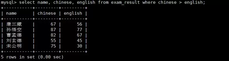 MySQL数据库原理与实践指南之基本查询
