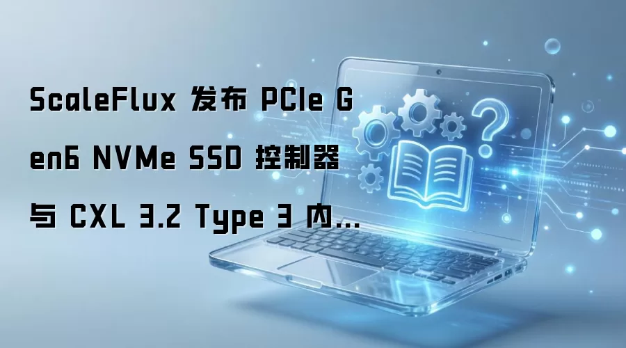 ScaleFlux 发布 PCIe Gen6 NVMe SSD 控制器与 CXL 3.2 Type 3 内存控制器