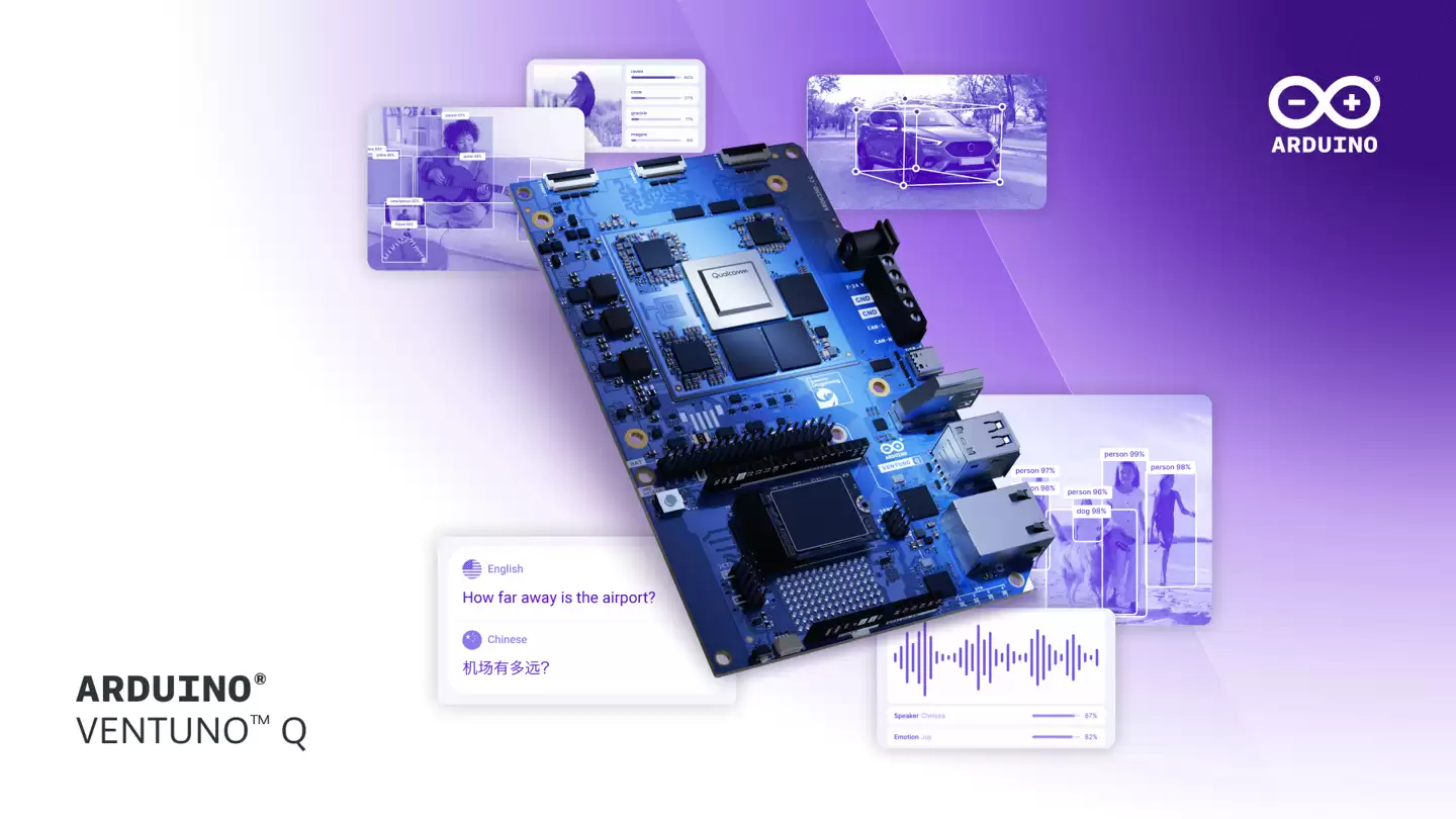 高通发布 Arduino Ventuno Q 单板机,专攻边缘 AI 与机器人应用