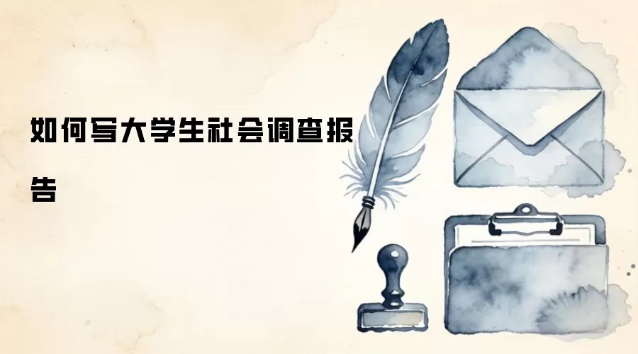 如何写大学生社会调查报告