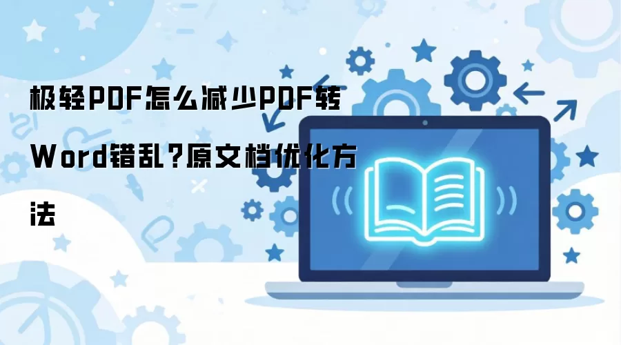极轻PDF怎么减少PDF转Word错乱?原文档优化方法