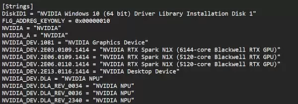 RTX Spark N1X规格坐实！首个驱动确认6144/5120个CUDA核心