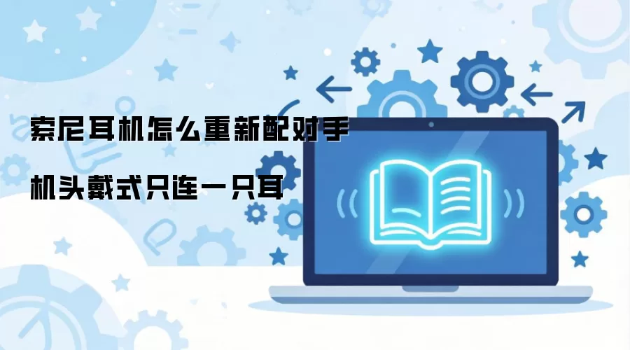 索尼耳机怎么重新配对手机头戴式只连一只耳