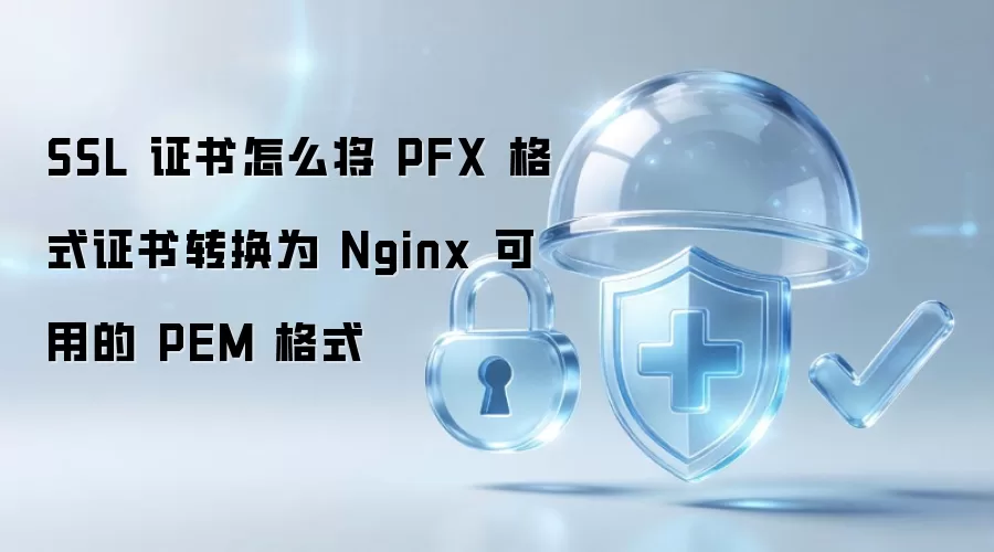 SSL 证书怎么将 PFX 格式证书转换为 Nginx 可用的 PEM 格式
