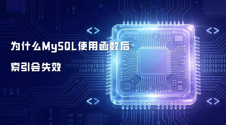 为什么MySQL使用函数后索引会失效