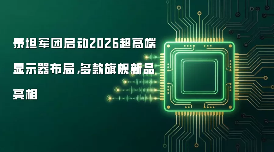 泰坦军团启动2026超高端显示器布局,多款旗舰新品亮相