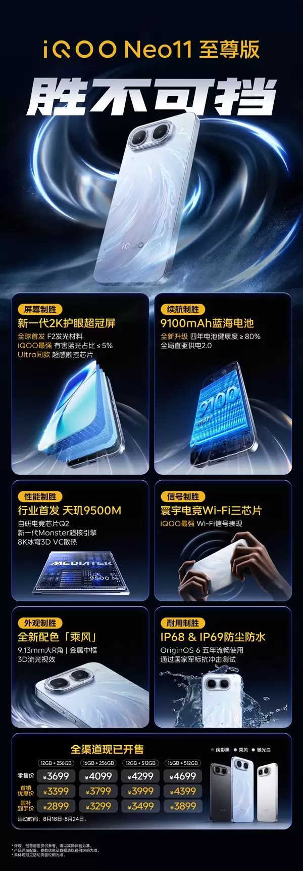 国产顶级2K屏+天玑9500M只要2899元！一图读懂iQOO Neo11至尊版