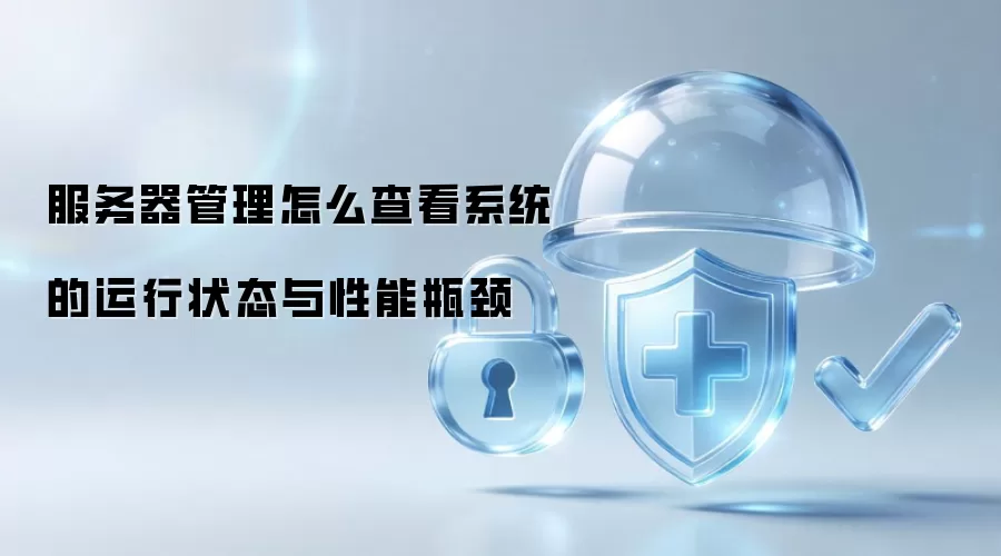 服务器管理怎么查看系统的运行状态与性能瓶颈