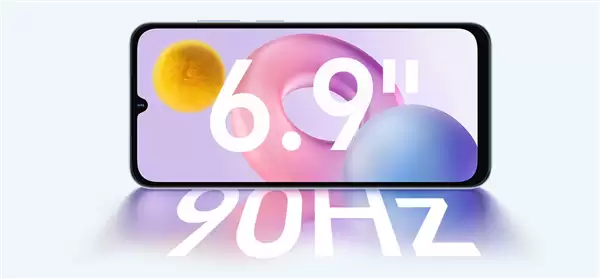 荣耀Play 20A正面6.9英寸水滴屏展示